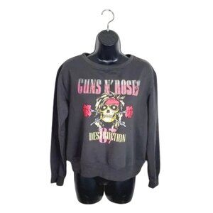 Guns N' Roses grey graphic sweatshirt size S